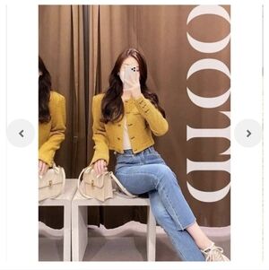 NWOT Zara TEXTURED WEAVE JACKET